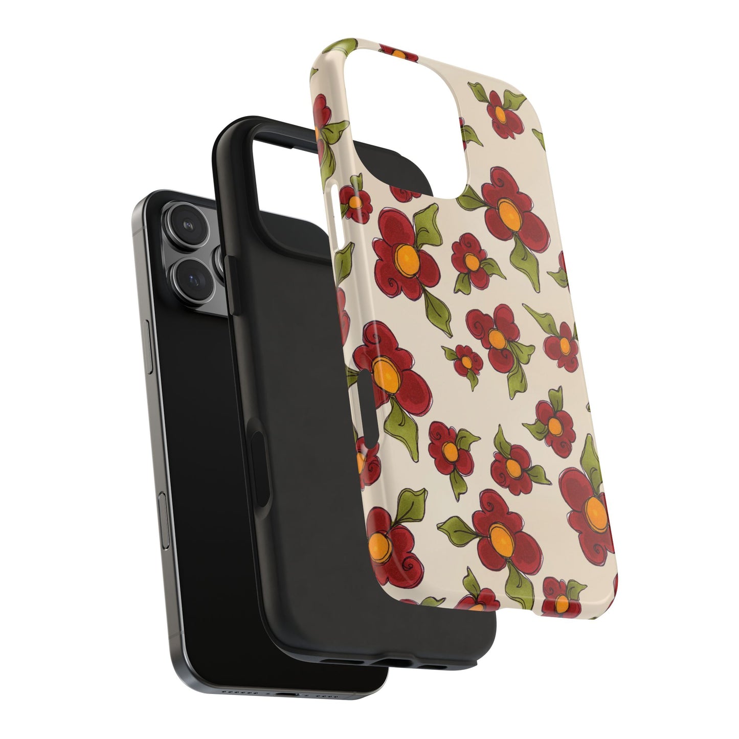 Chili Pepper Daisies Phone Case