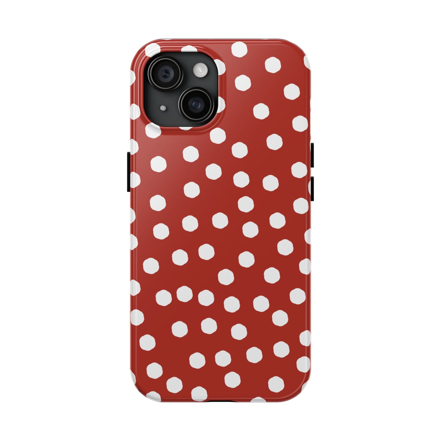 Jumbo Dots Red / White Phone Case
