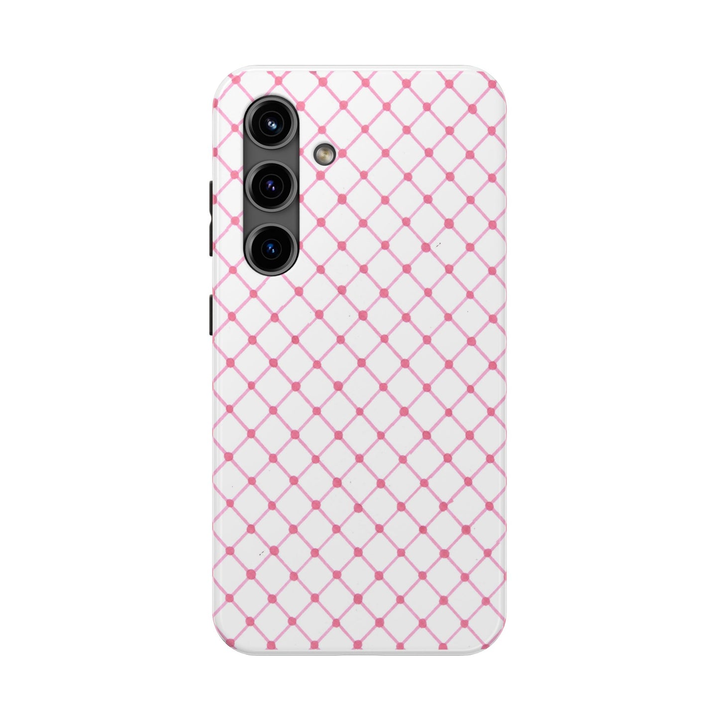 Cyclone Fence White / Pink Phone Case