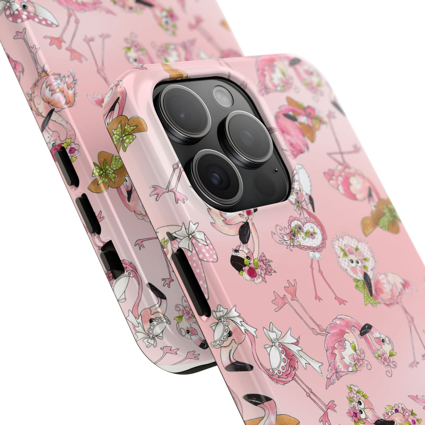 Tossed Flams Pink Phone Case