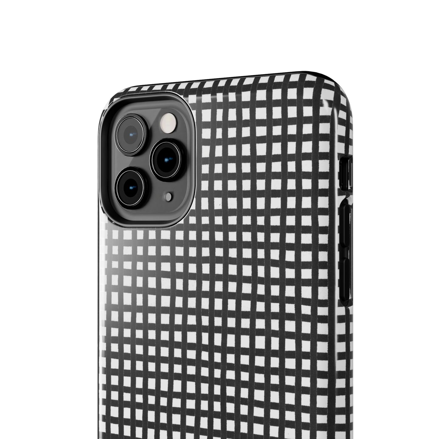 Chipper Check Black / White Phone Case