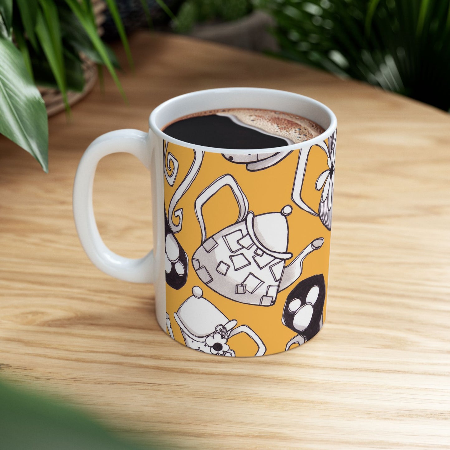 Fancy Pots Yellow Cup