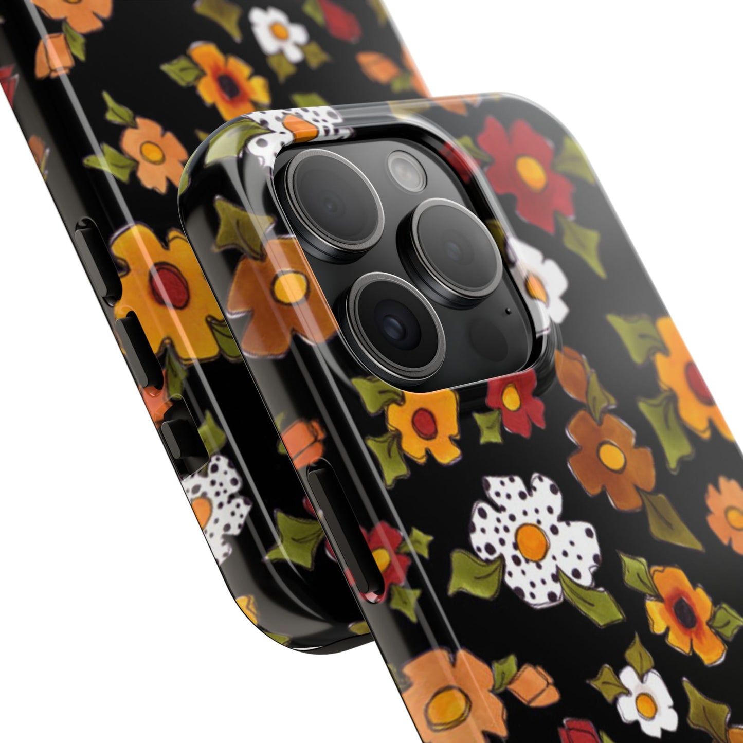 Spice Posie Black Phone Case