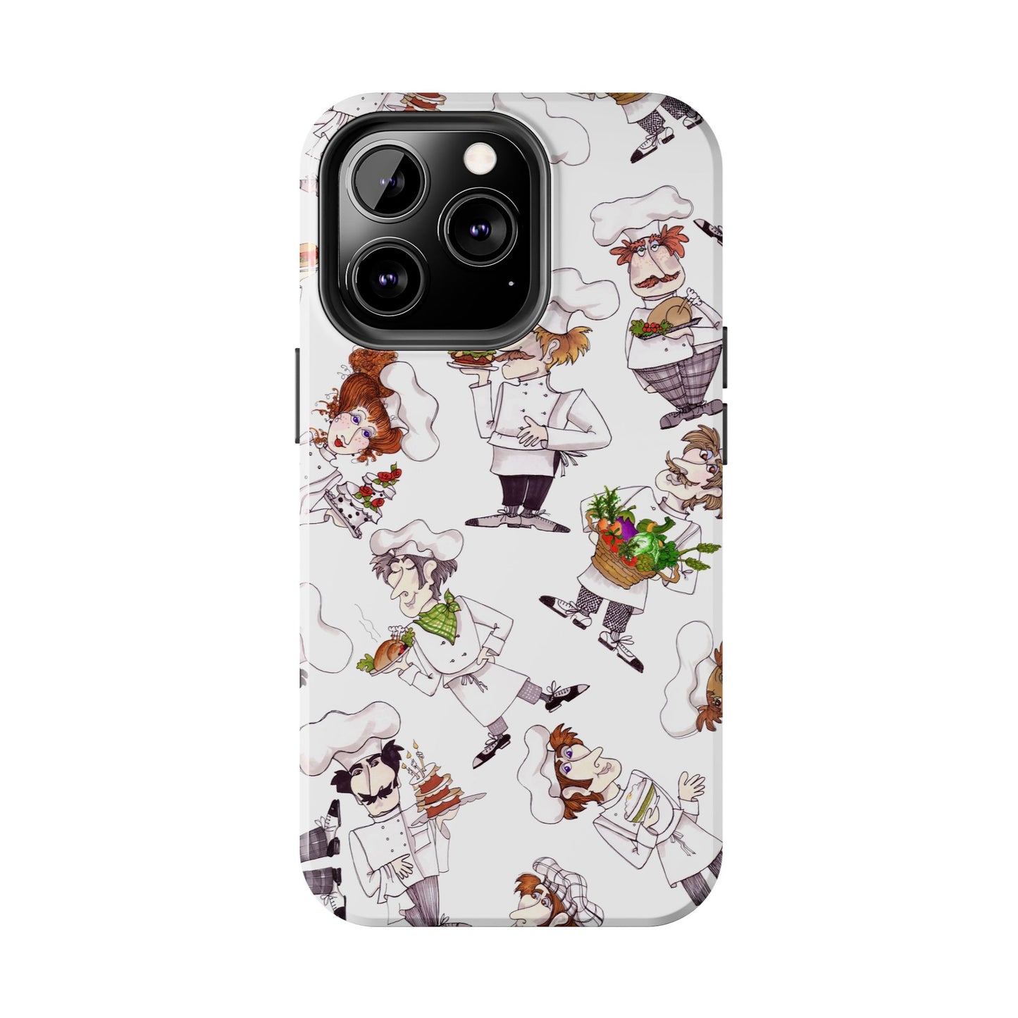 Tossed Chefs White Phone Case