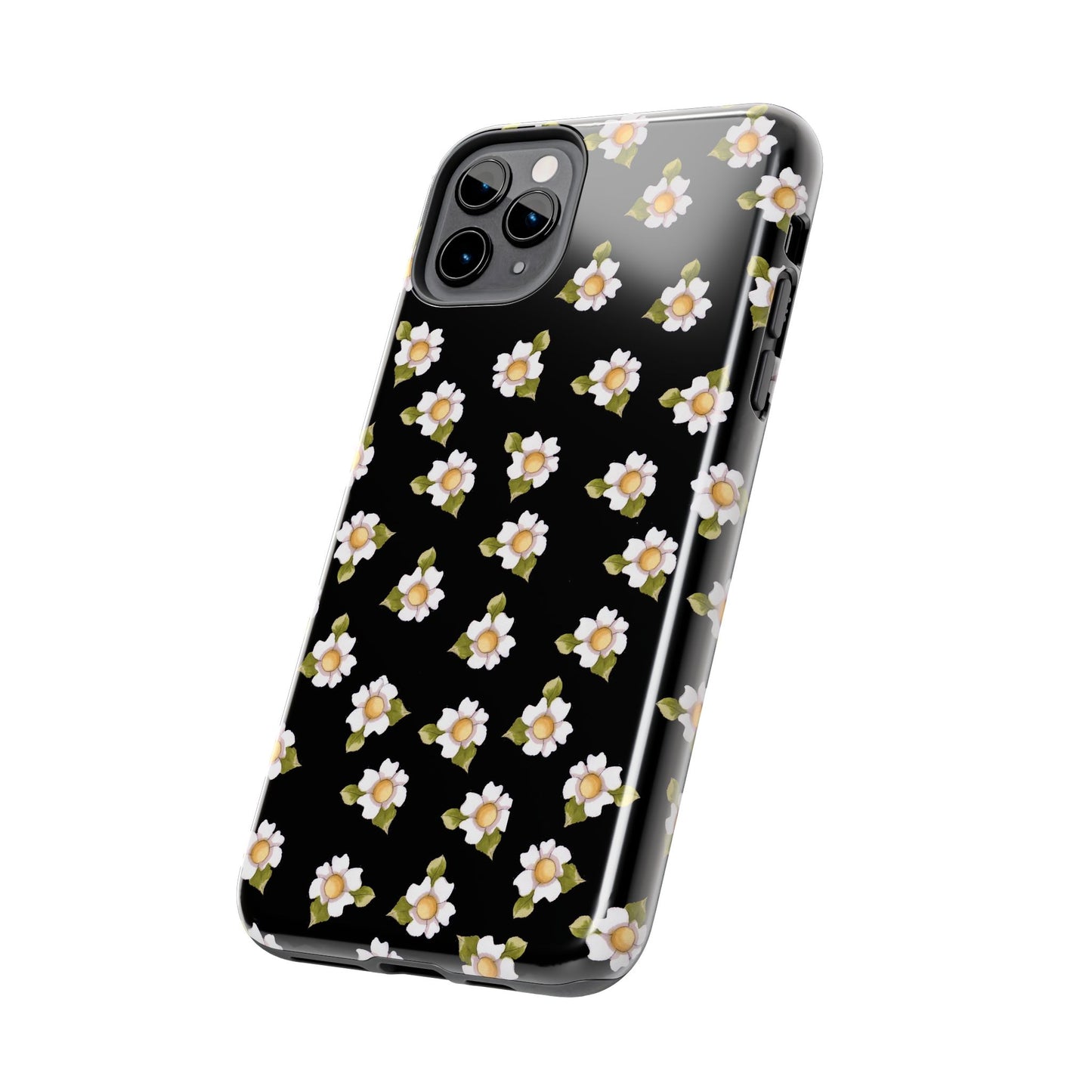 Daisies Black Phone Case