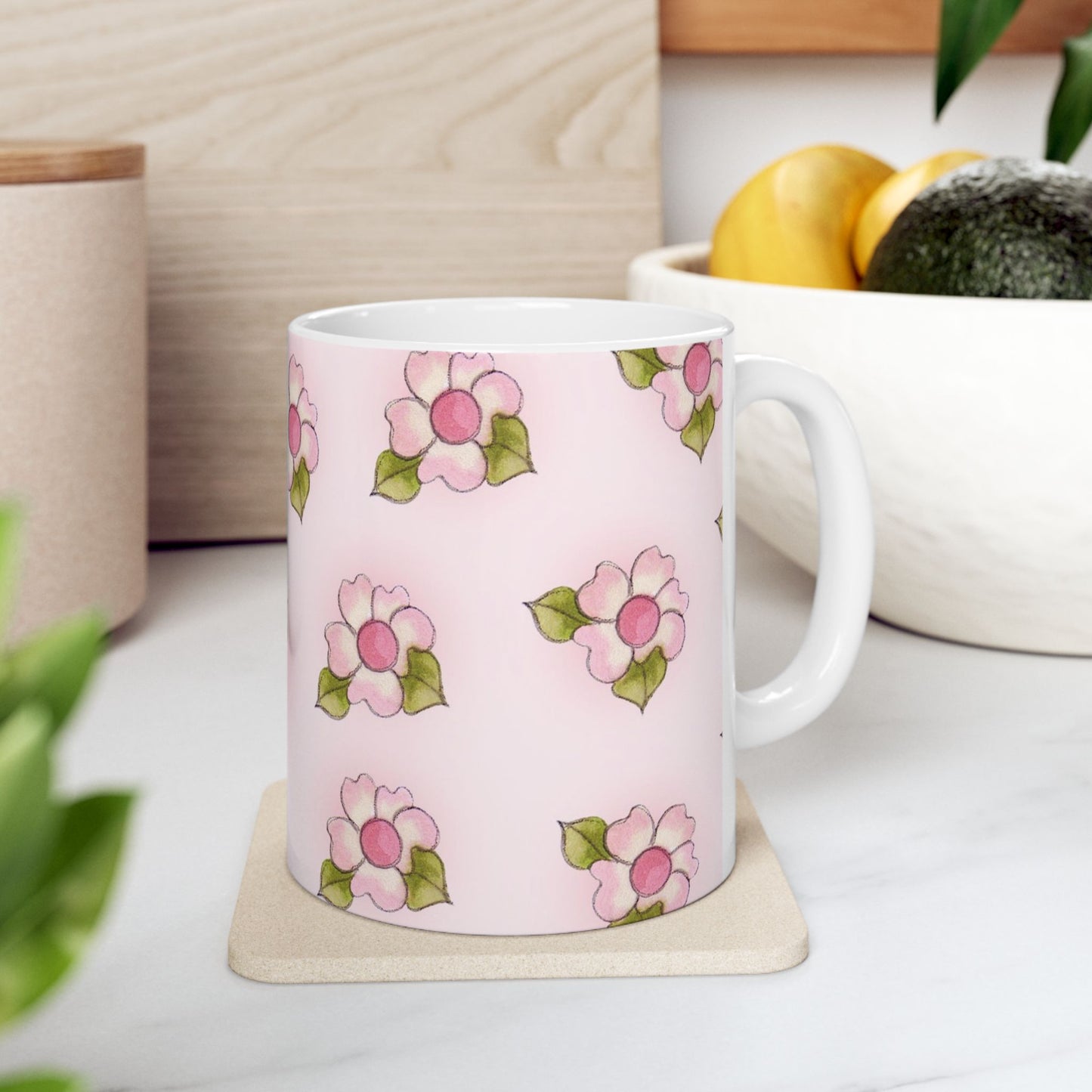 Flowers Pink Cup