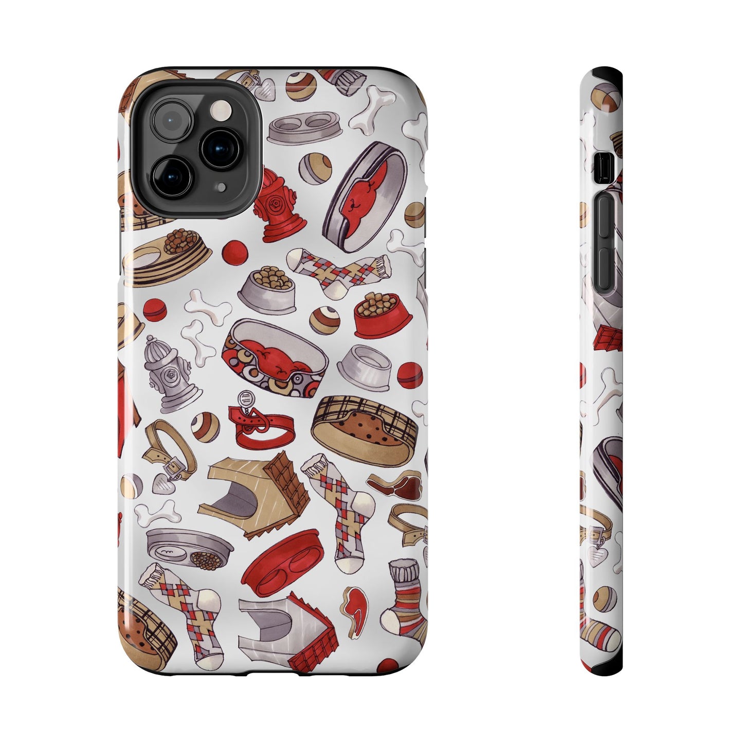 Doggie Stuff Gray Phone Case