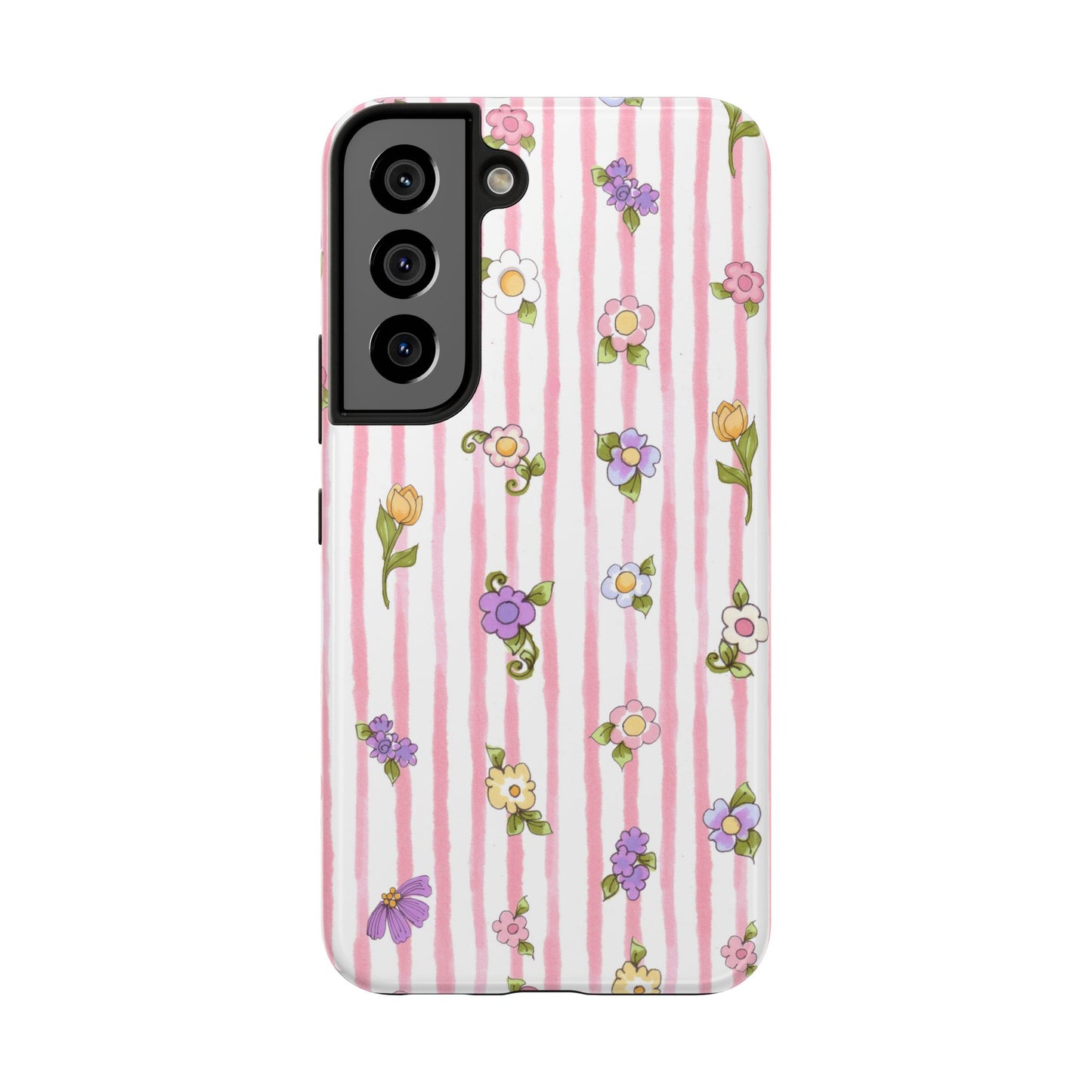 Pretty Posie Stripe Phone Case