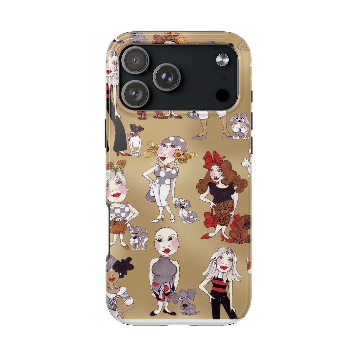 Dog Ladies Tan Phone Case