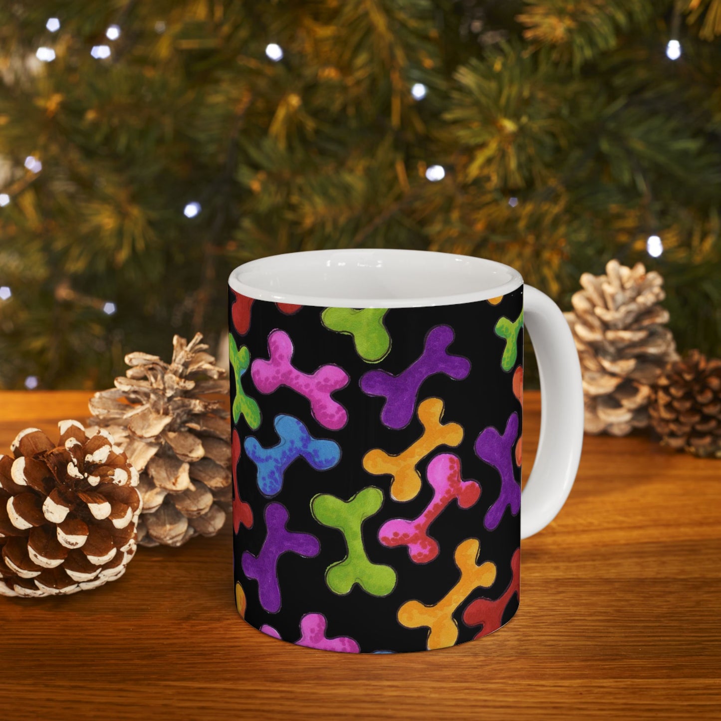 Fancy Bones Black / Multi Cup