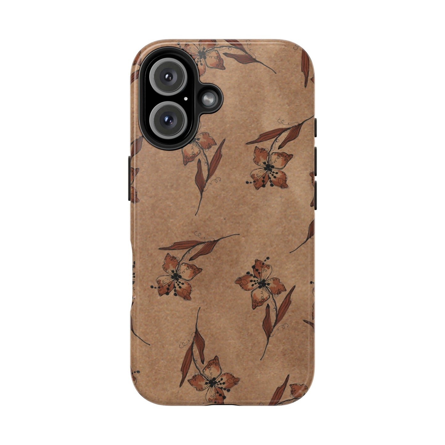Brown Buds Phone Case