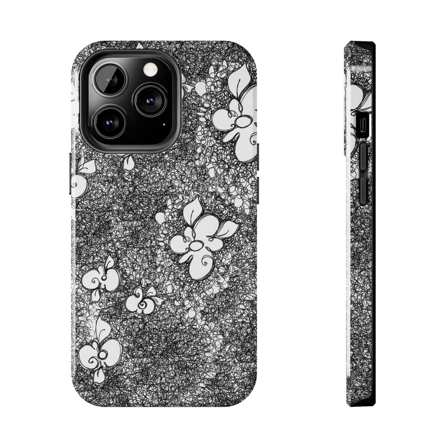 Flower Scribbles Phone Case
