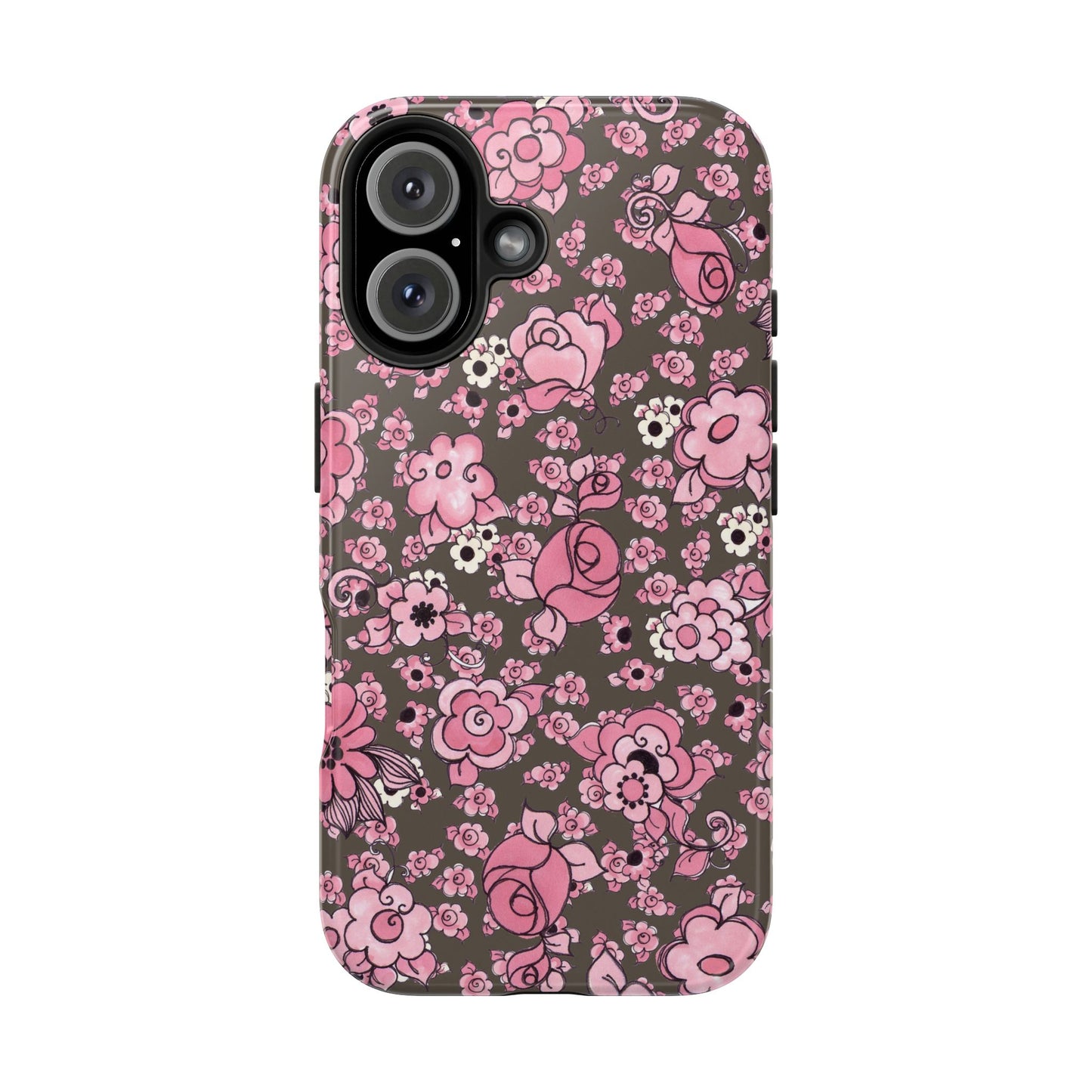 Profuse Posies Mocha Phone Case