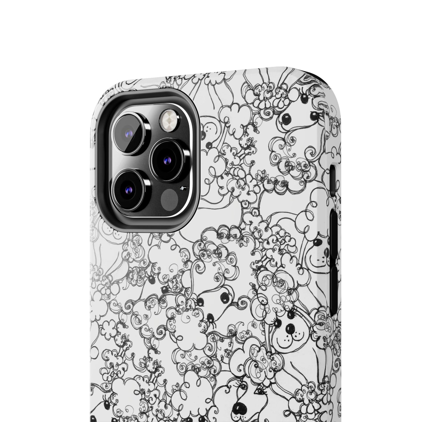 Poodle Party White Phone Case