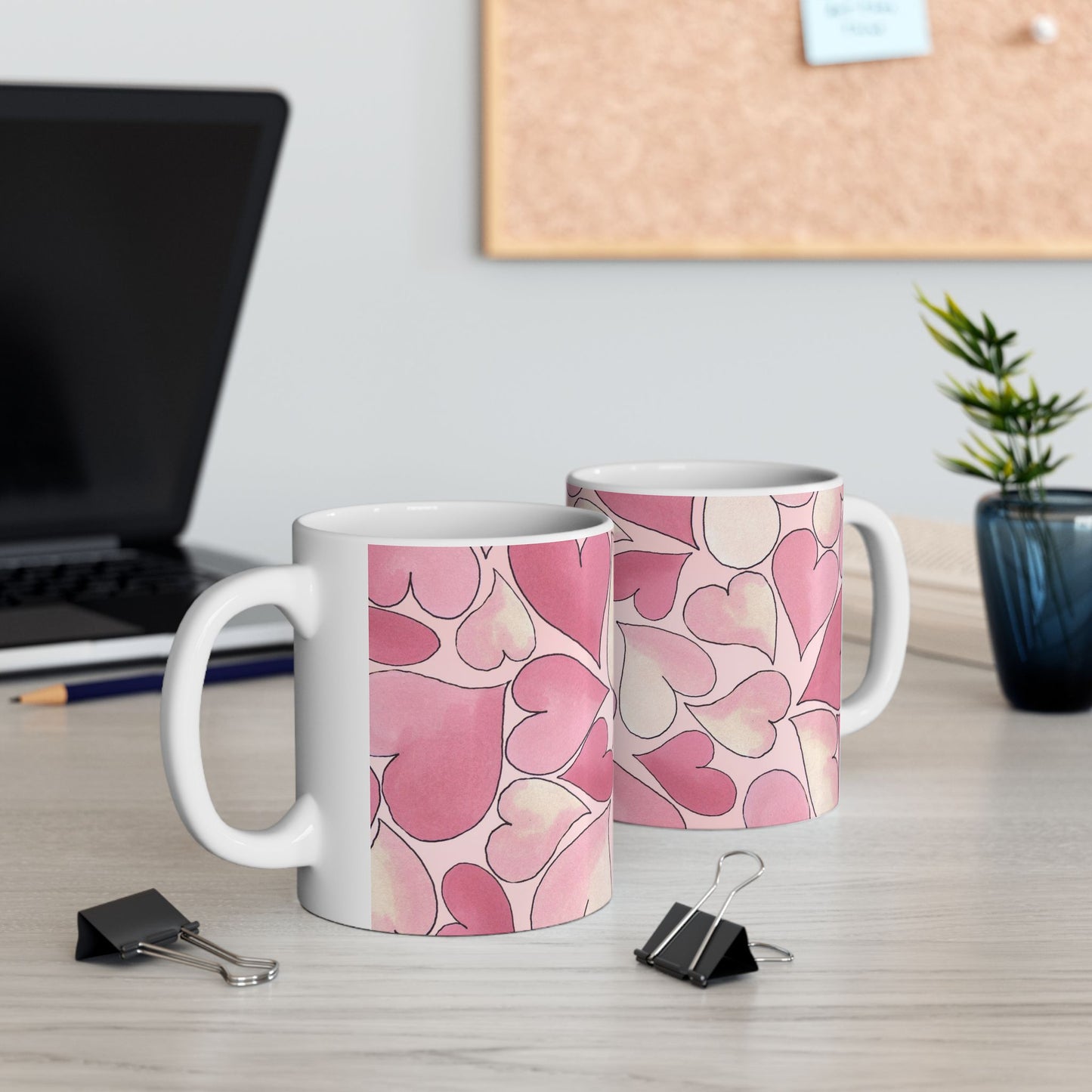 Hearts Pink Sky Cup