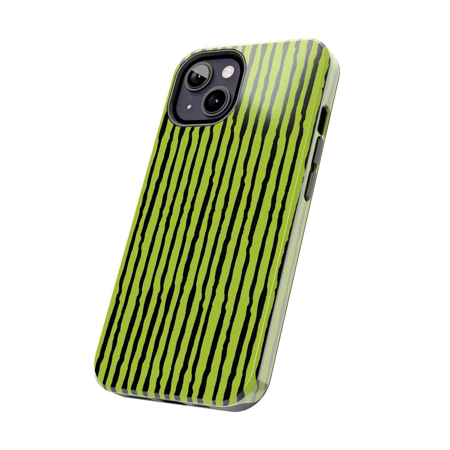 Sorta Stripe Green / Black Phone Case