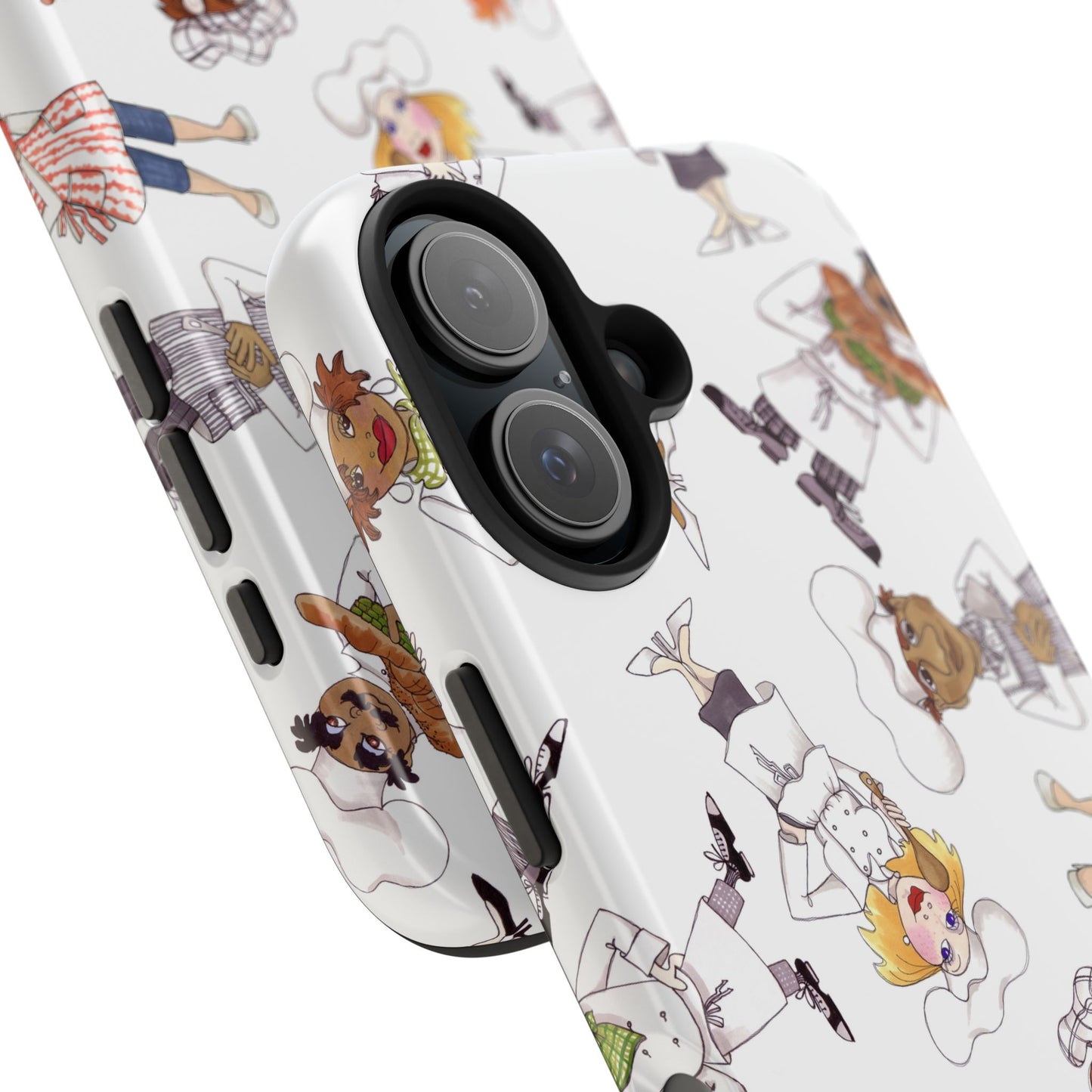 Tossed Chefs White Phone Case