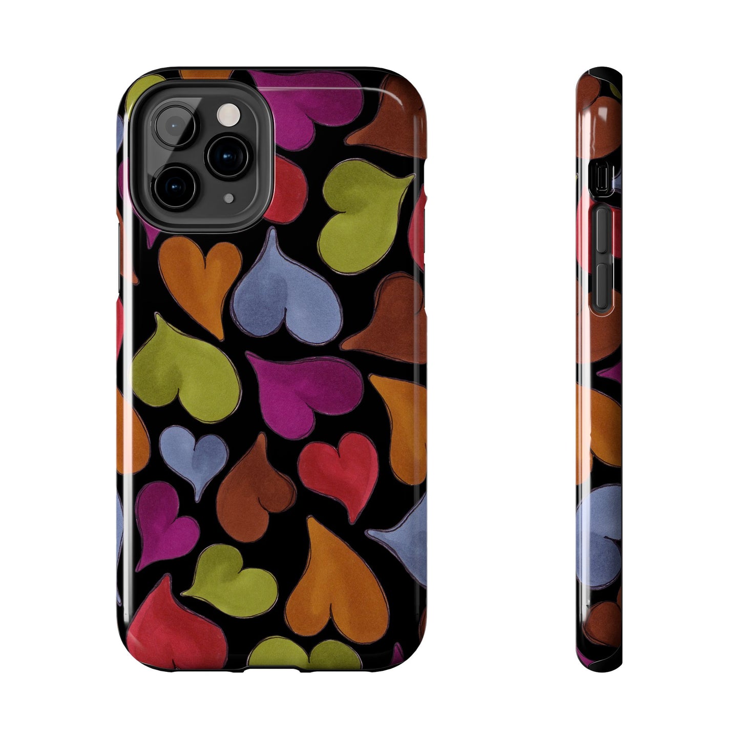 Big Hearted Black Phone Case