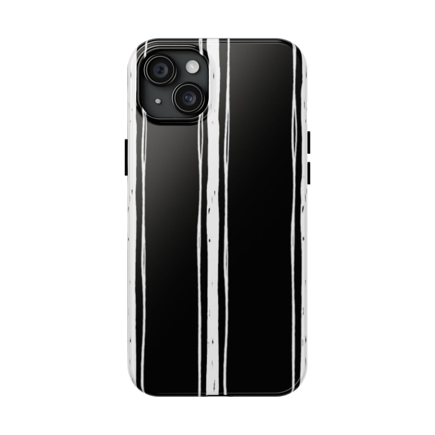 Black / White Stripe Phone Case