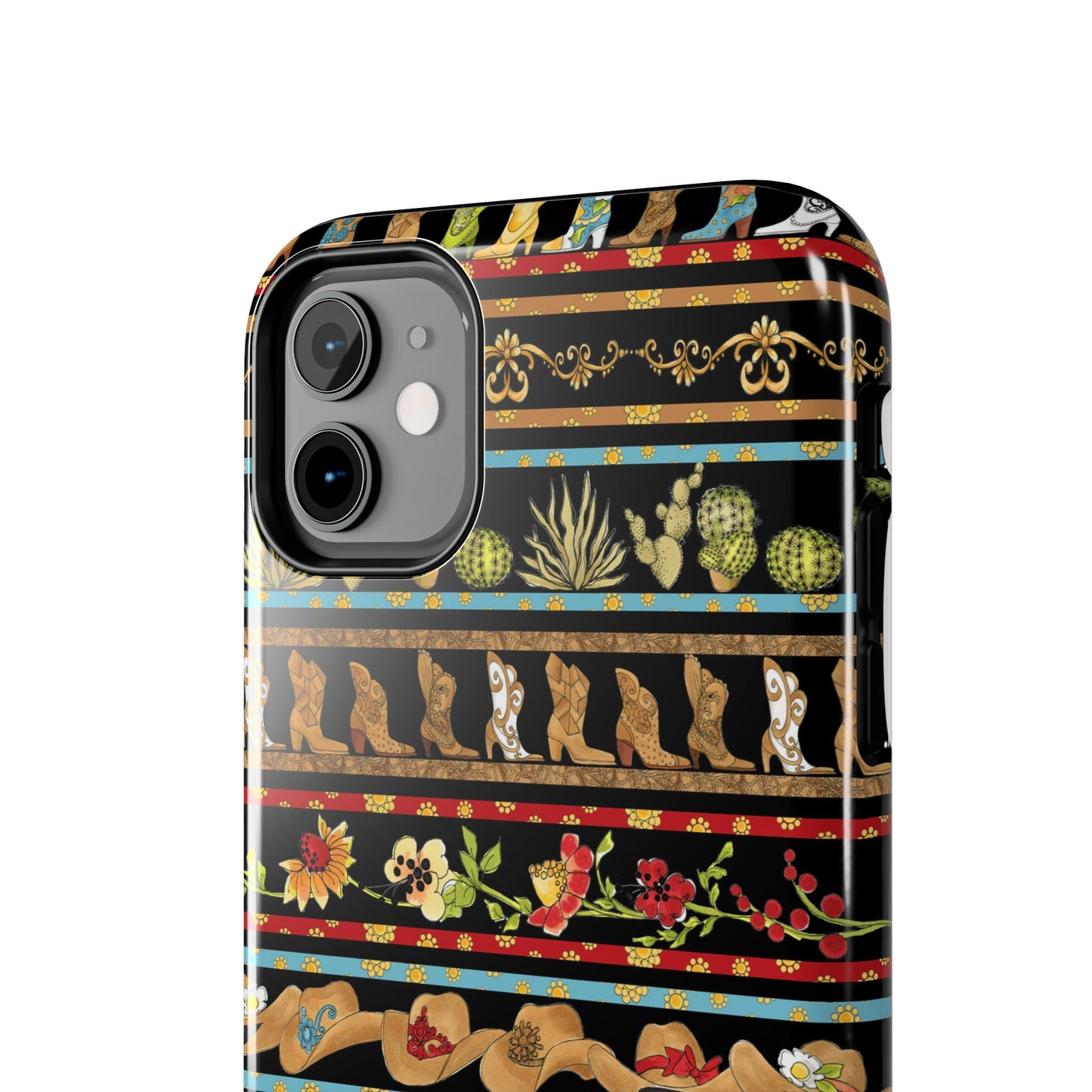 Whoa Borders Black Phone Case