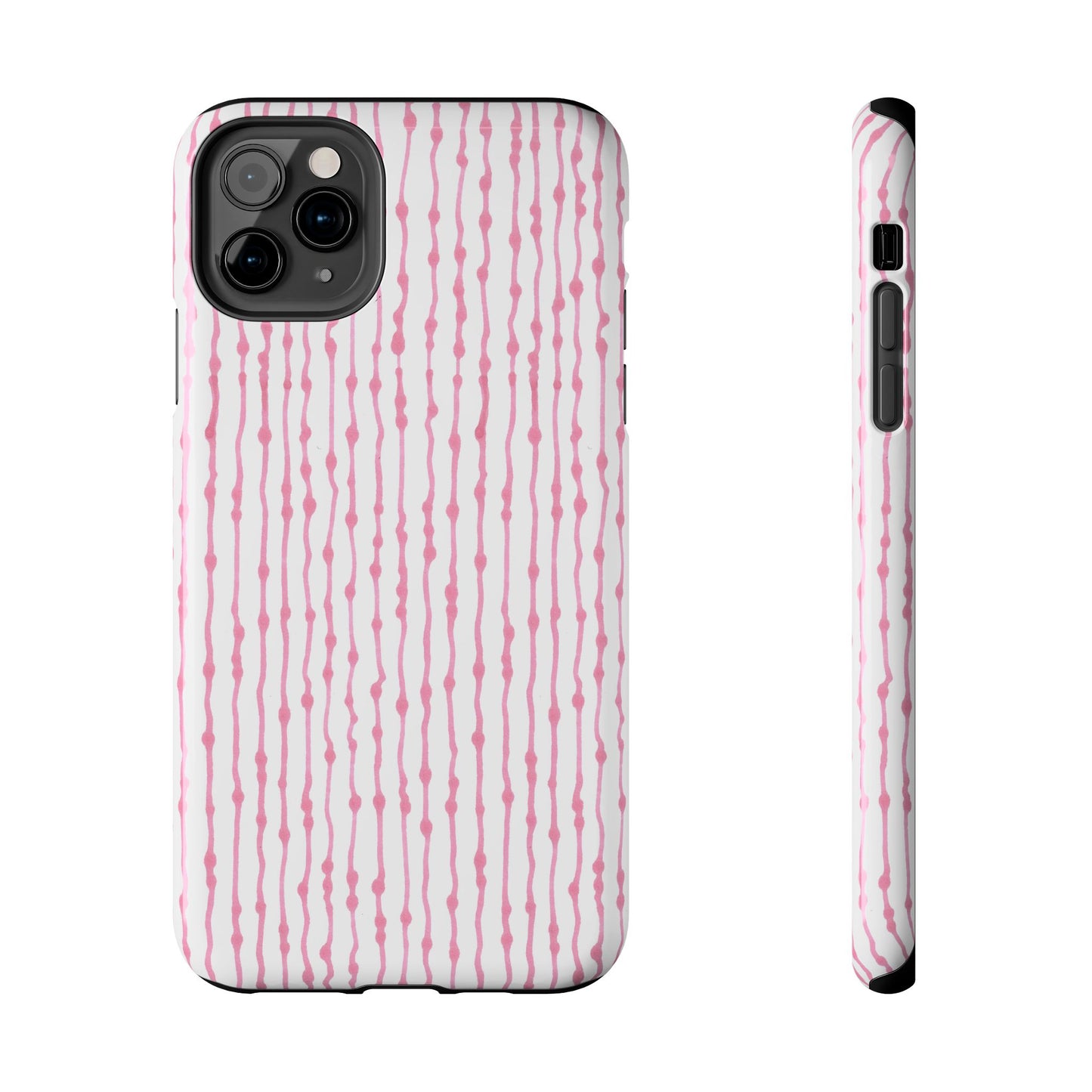 Faux Seersucker White / Pink Phone Case