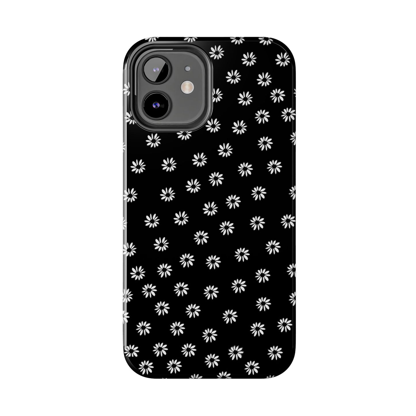Daisy Dot Black / White Phone Case