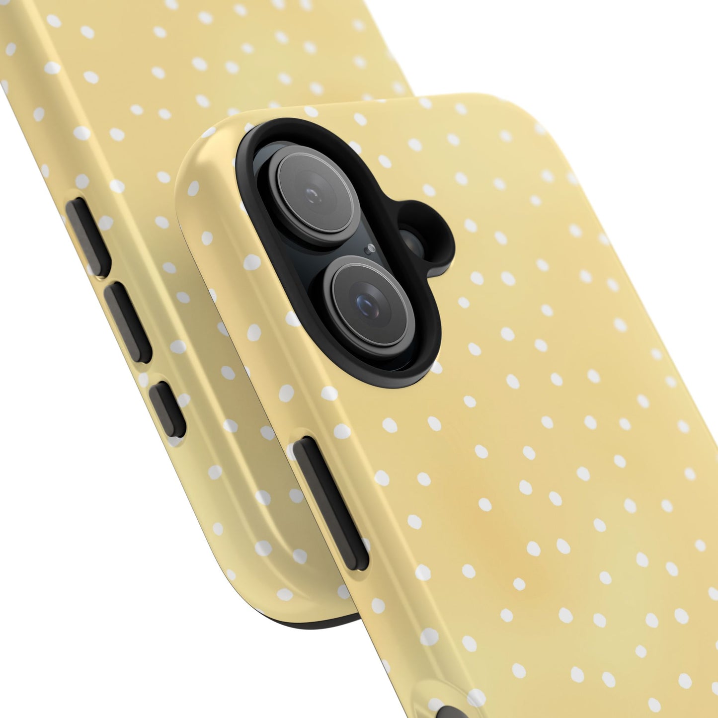 Petite Dots Sunshine / White Phone Case