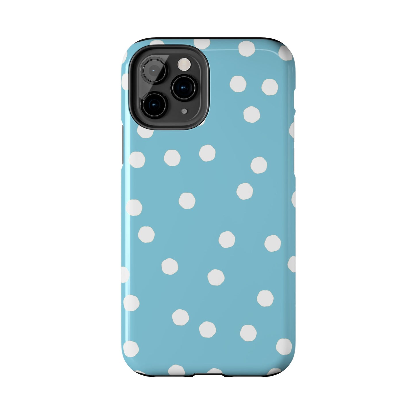 Jumbo Dots Turquoise / White Phone Case