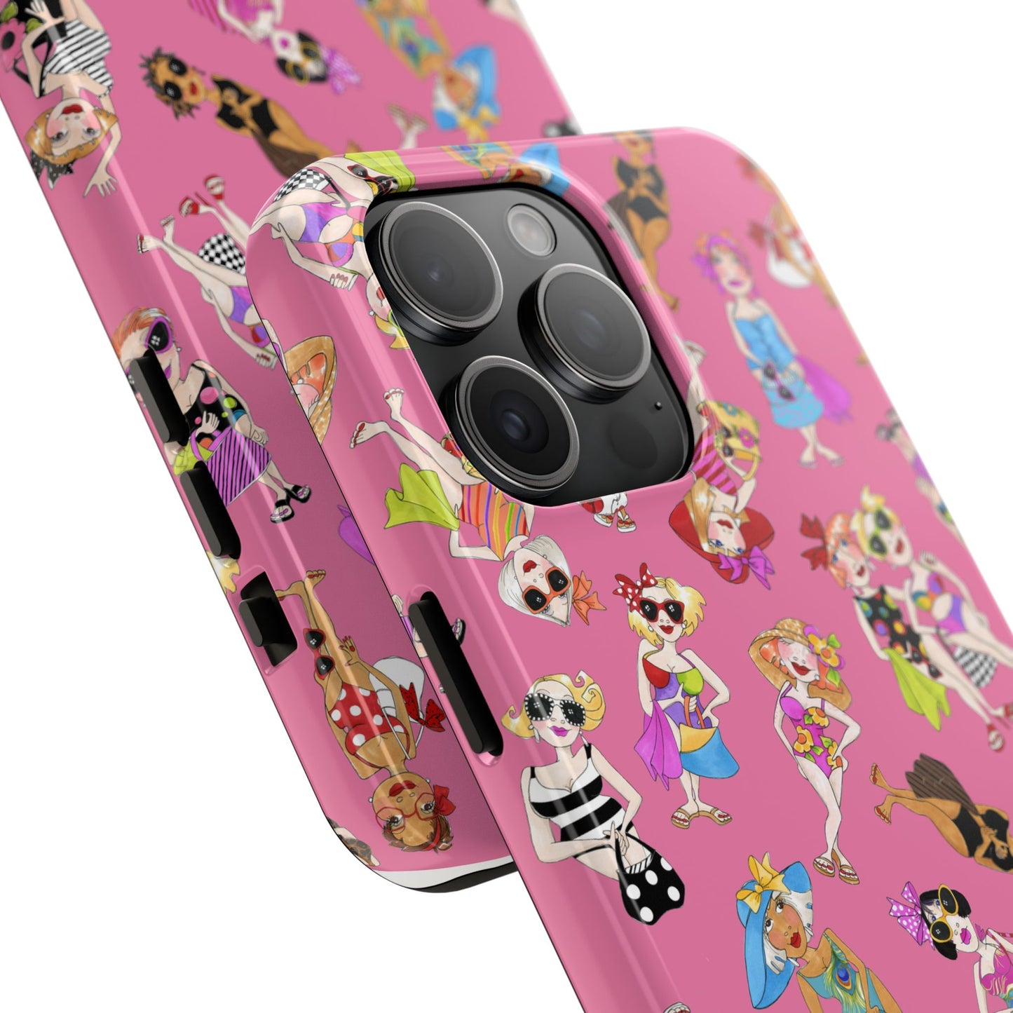 Tossed Beauties Pink Phone Case