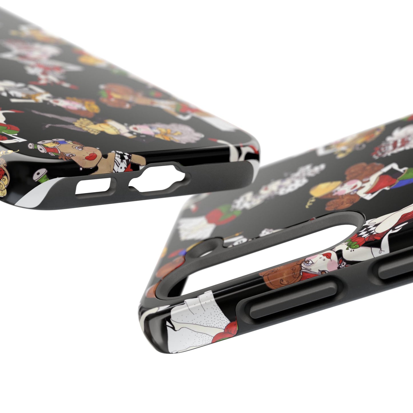 Sew Tossed Black Phone Case