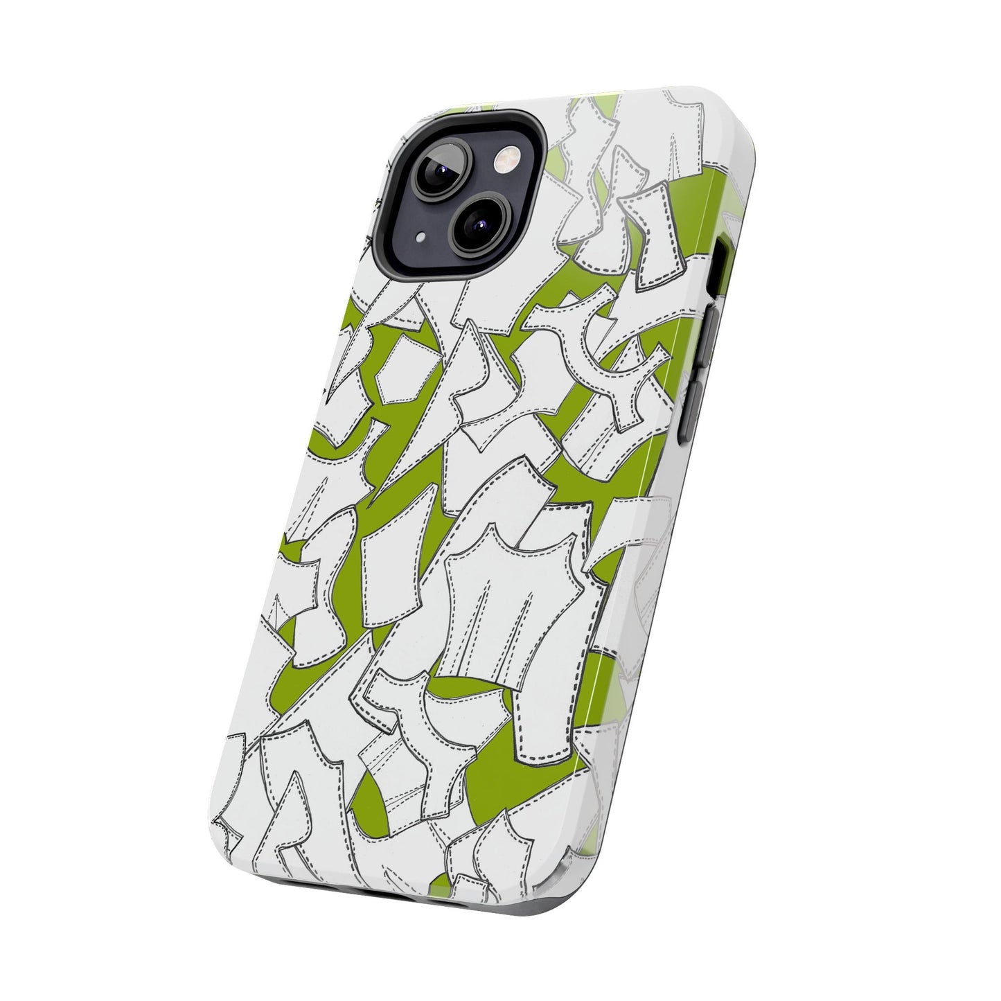 Pattern Pieces Chartreuse Phone Case