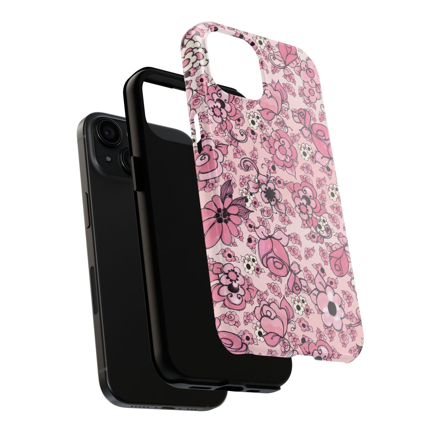Profuse Posies Pink Phone Case