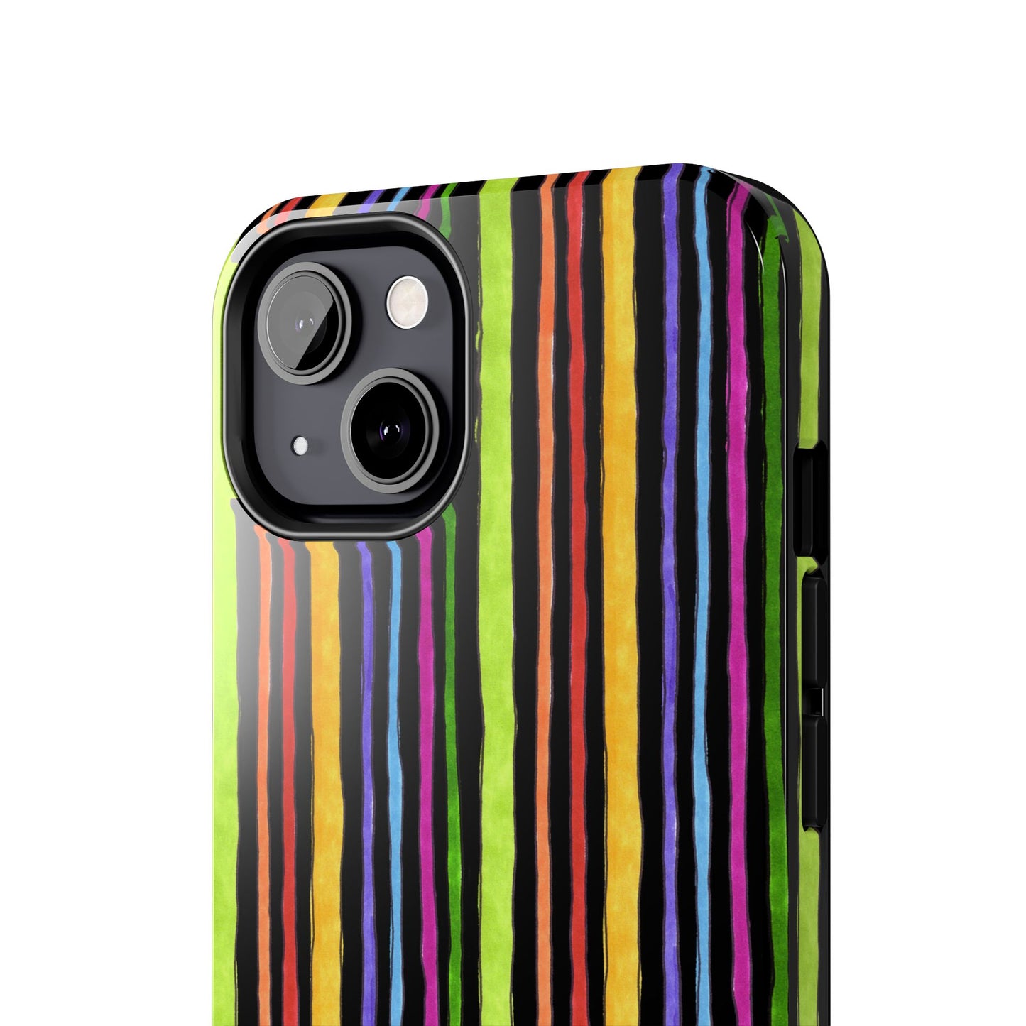 Stripe Fancy Black Phone Case