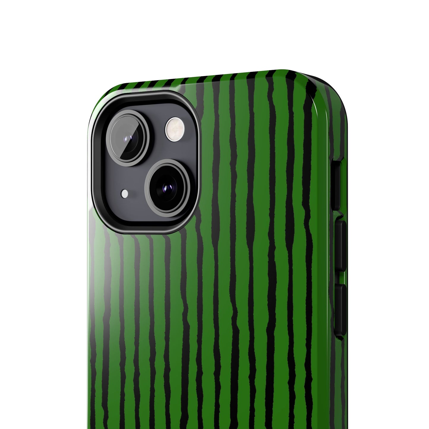 Sorta Stripe Green / Black Phone Case