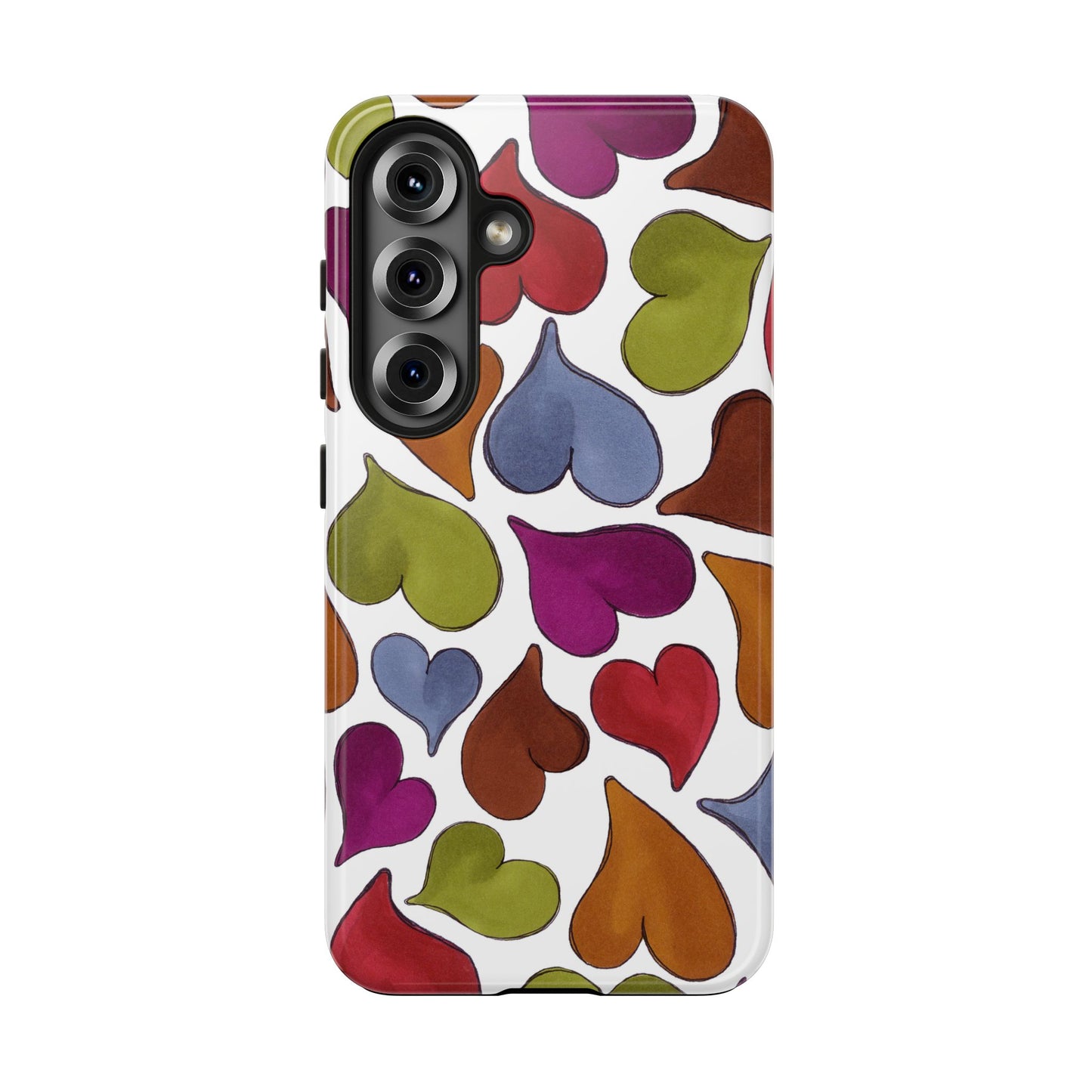 Big Hearted White Phone Case