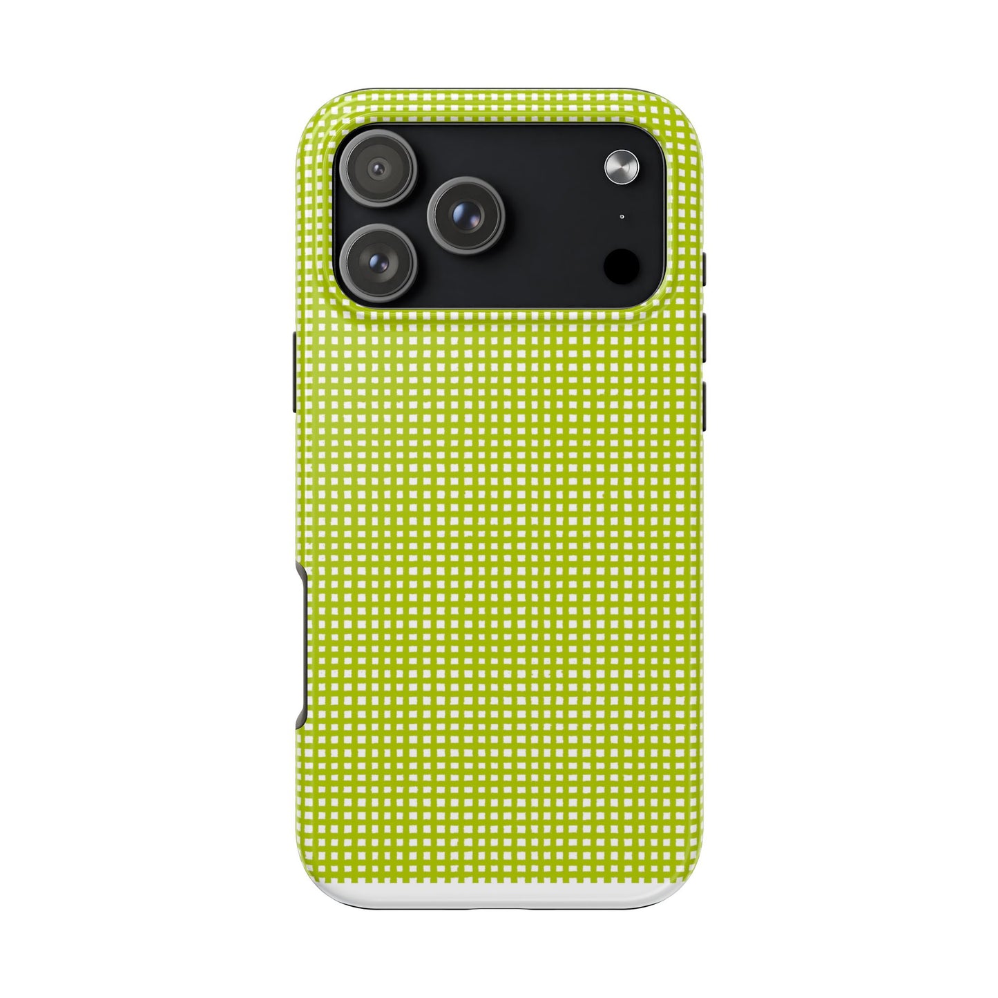 Chipper Check Lime Phone Case