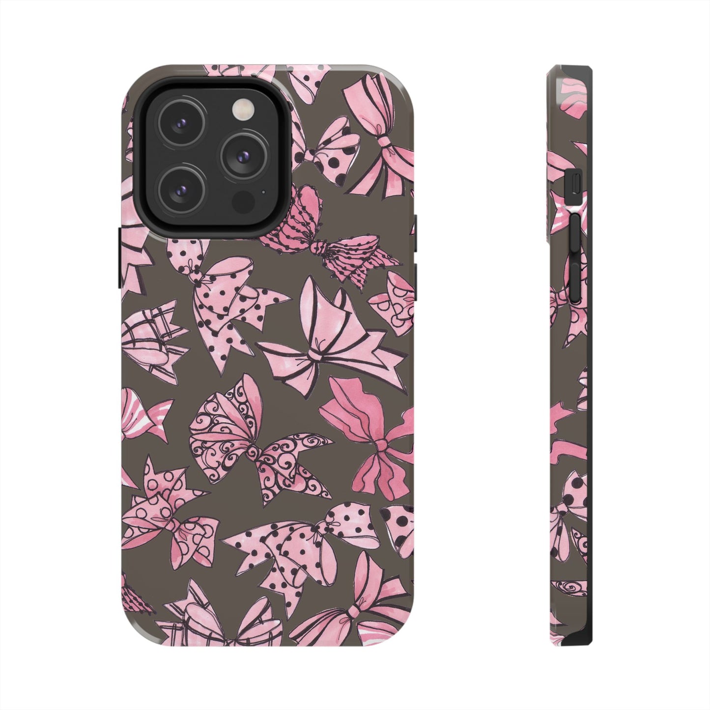 Blushing Bows Mocha Phone Case