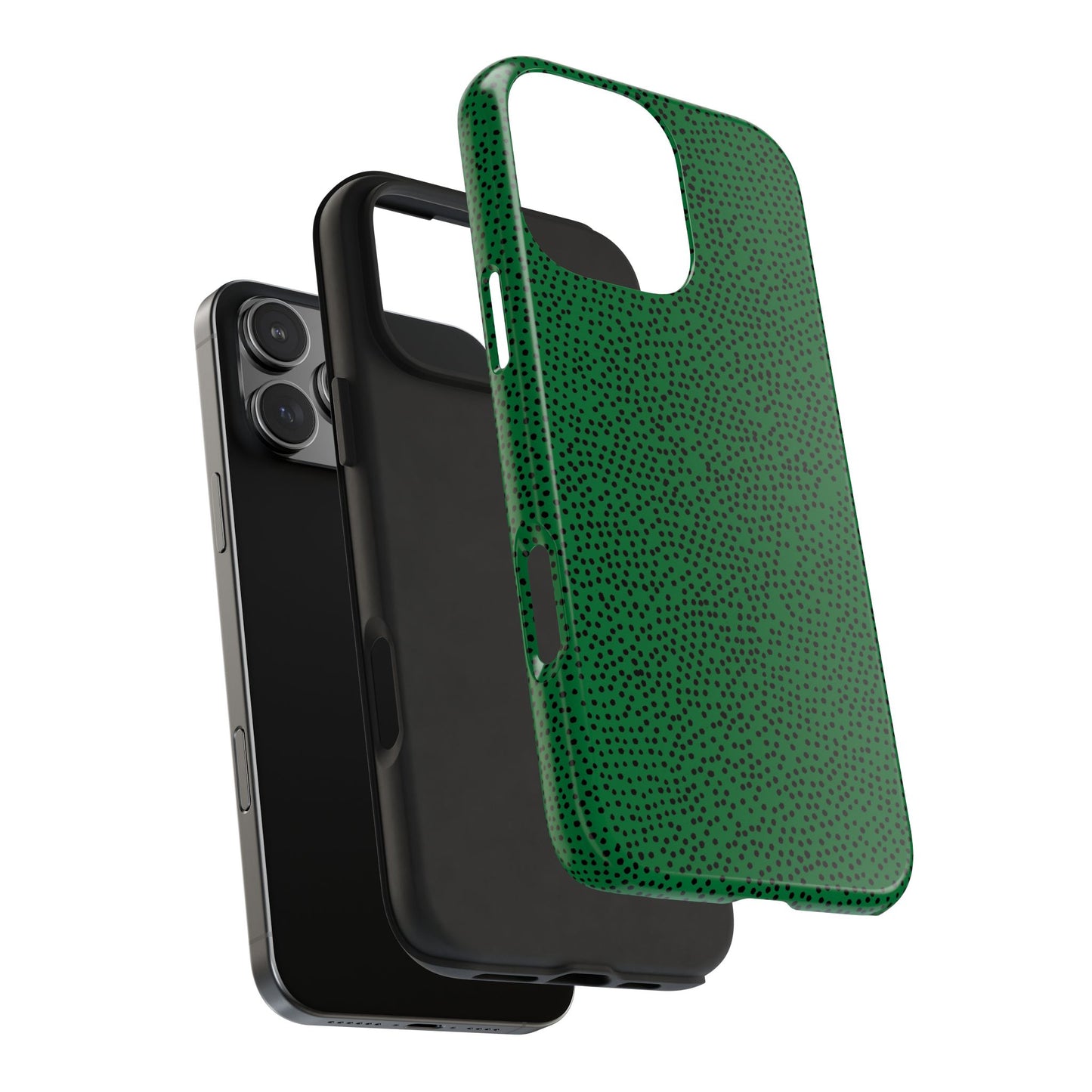 Mini Dot Green / Black Phone Case