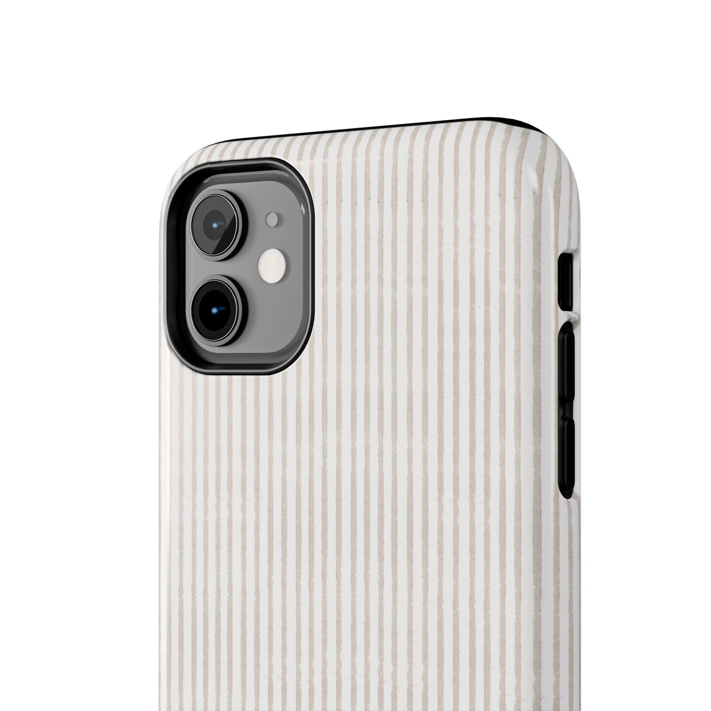 Stripe White / Gray Phone Case