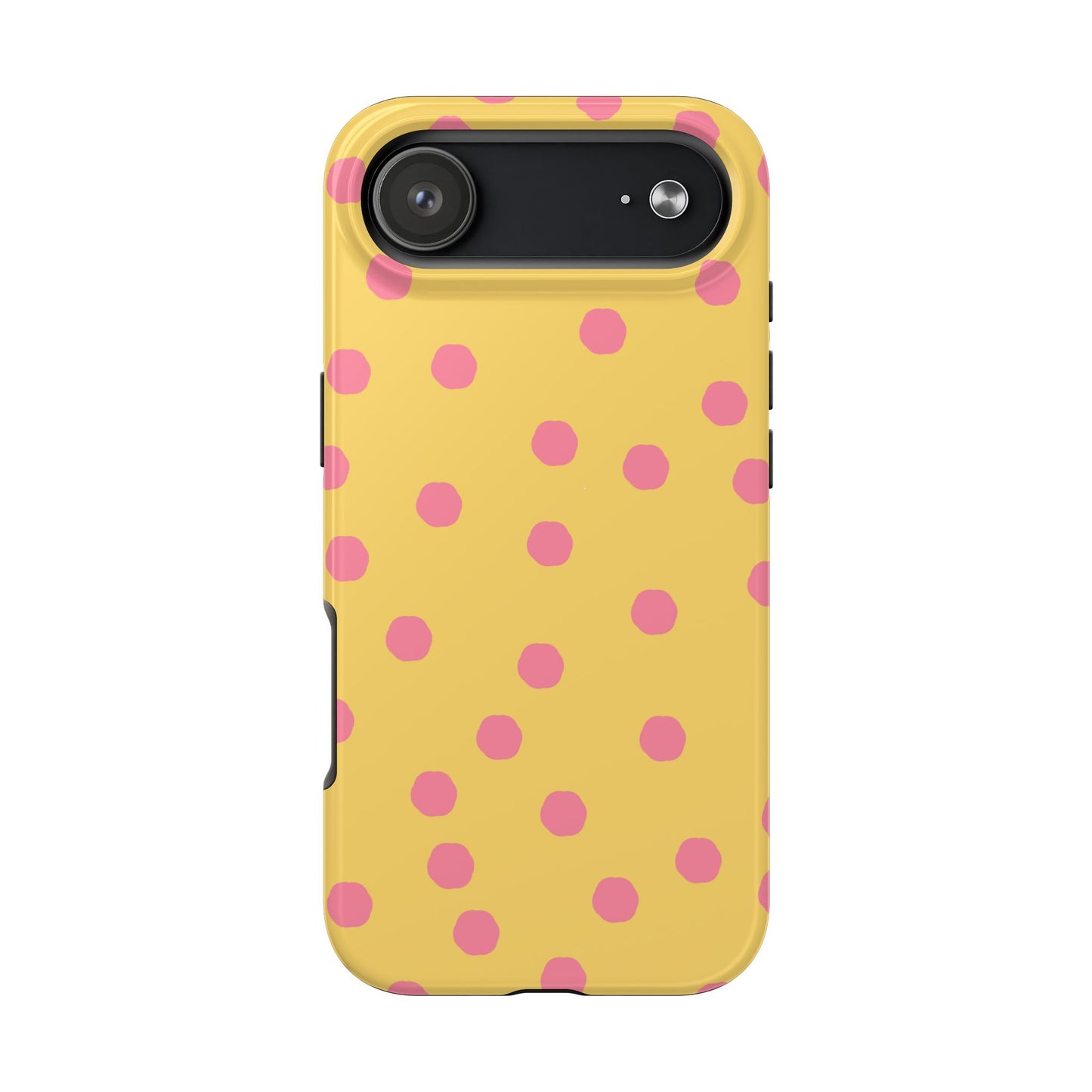 Jumbo Dots Yellow / Pink Phone Case