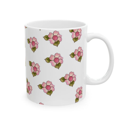 Daisy Delight White Cup