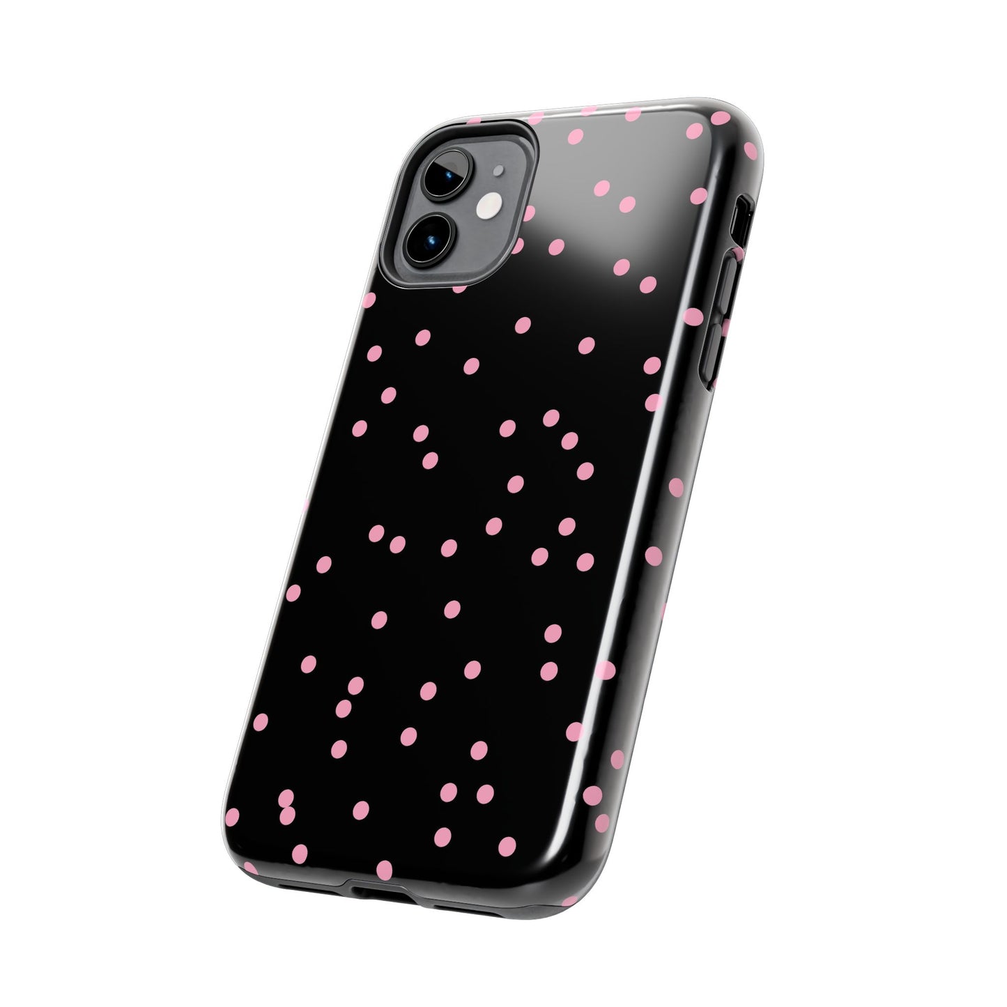 Space Dots Black / Pink Phone Case