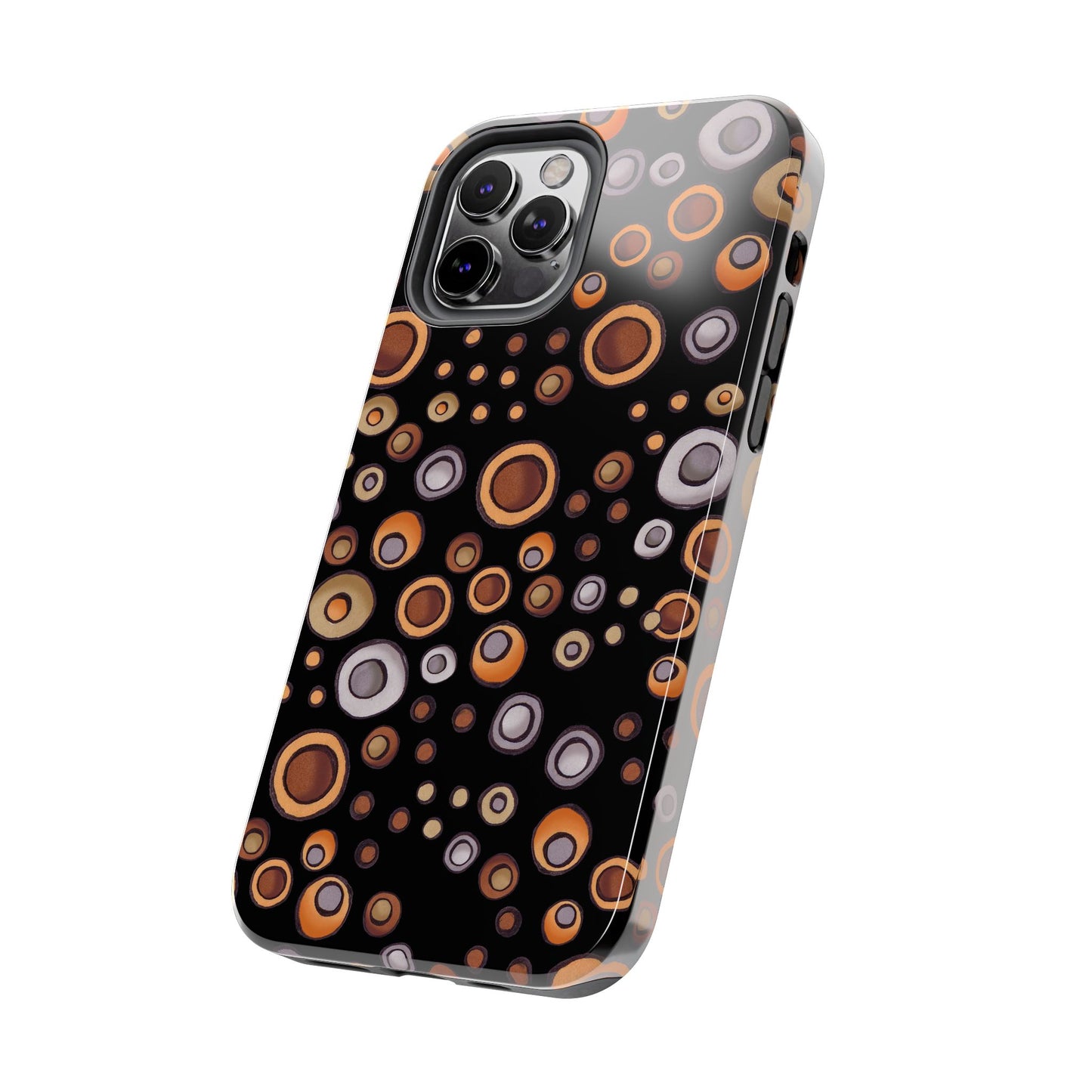 Doggy Dots Black Phone Case