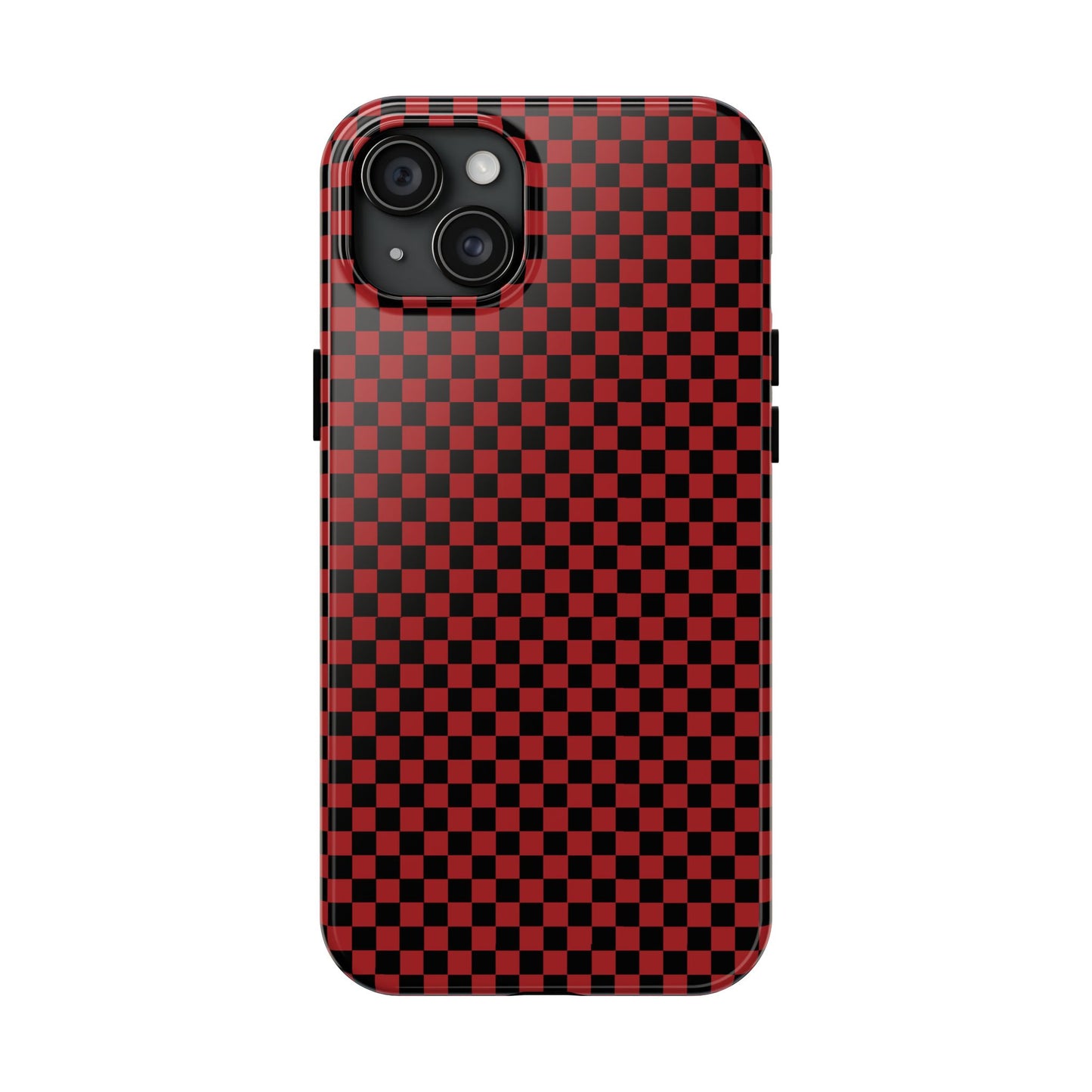 Checkerboard Red / Black Phone Case