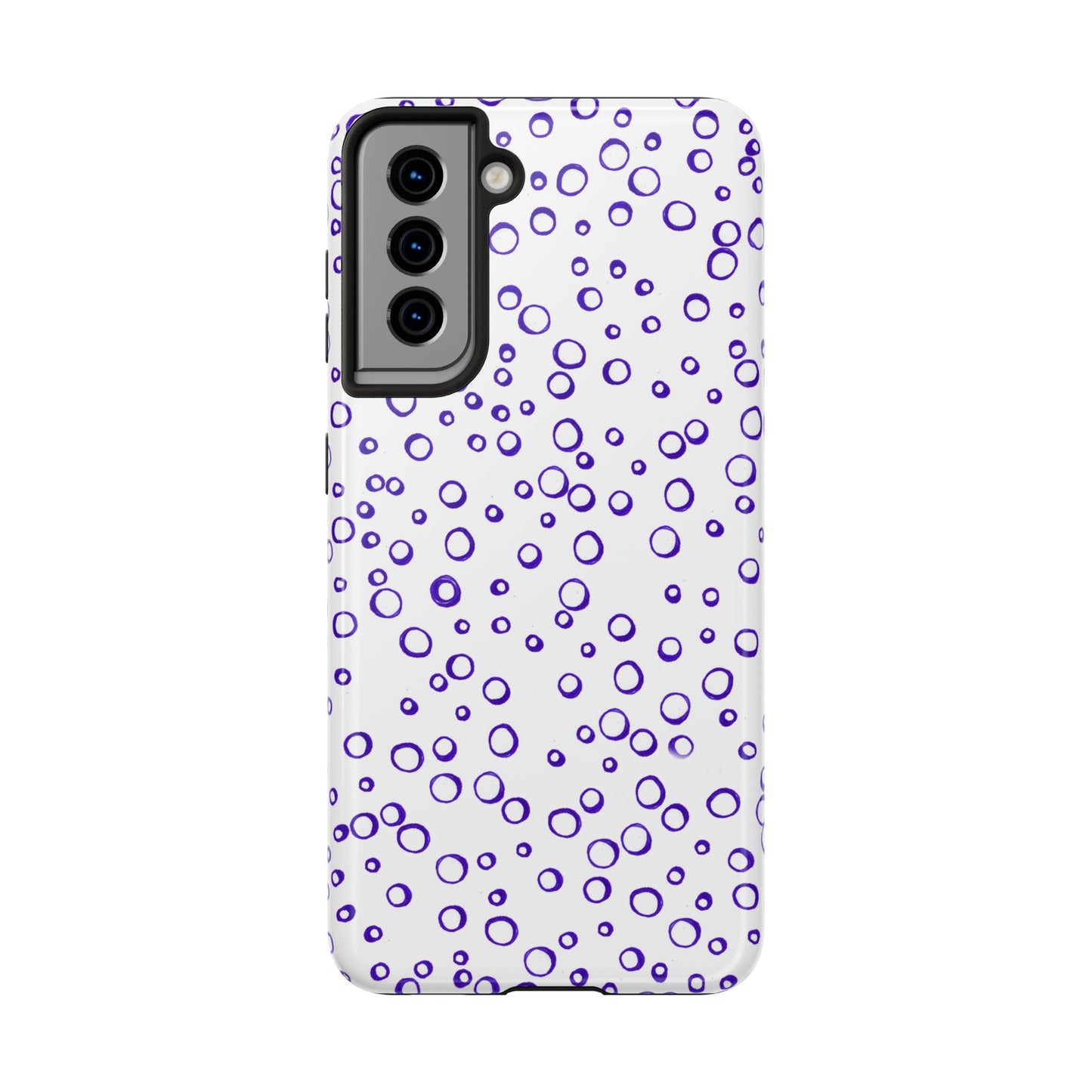 Blue See Through Dots Phone Case