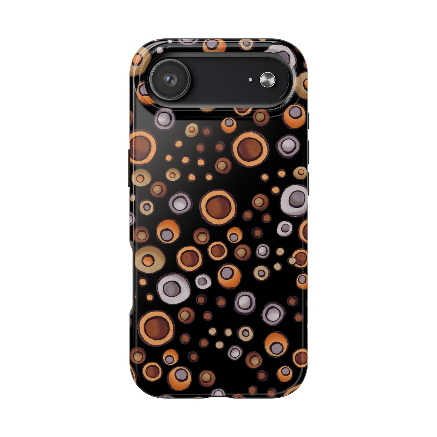Doggy Dots Black Phone Case