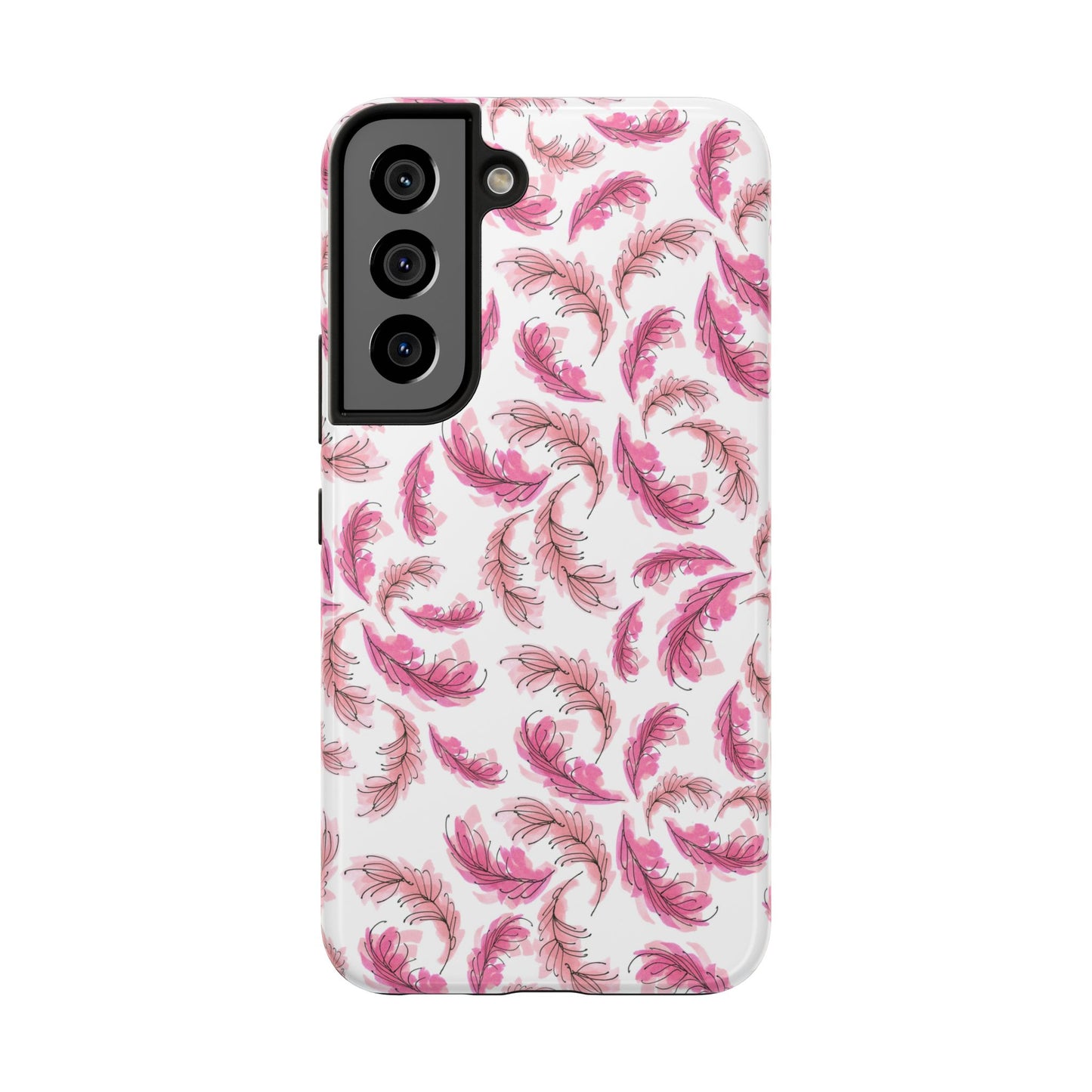 Flam Feathers White Phone Case