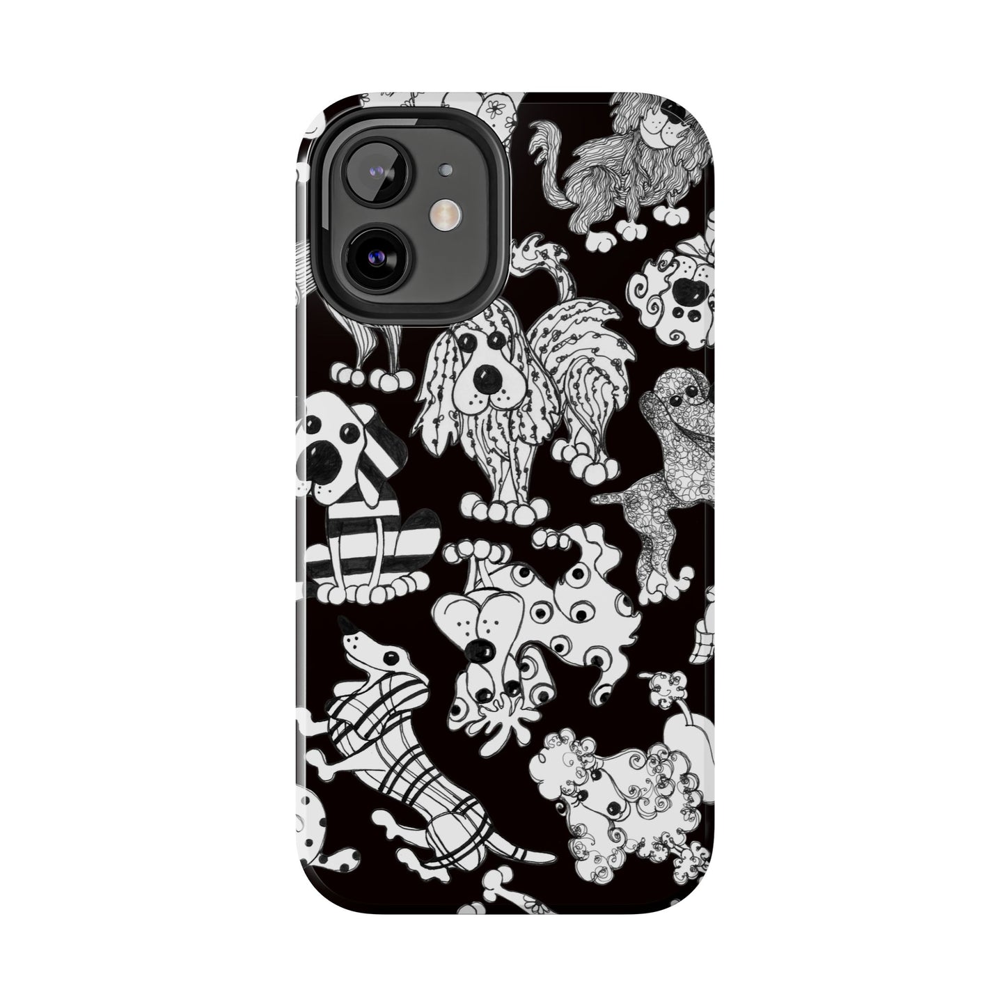 Dear Doggies Black Phone Case