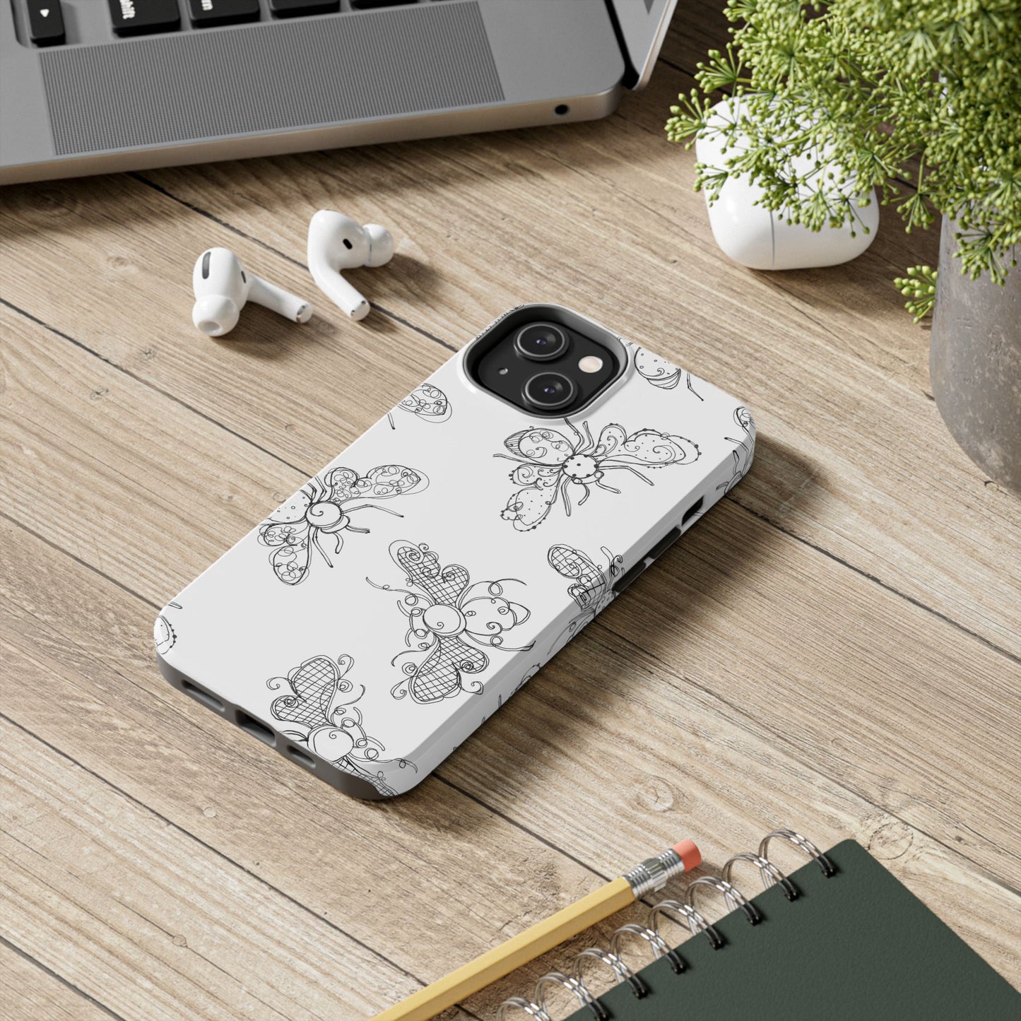 Busy Bees White Phone Case
