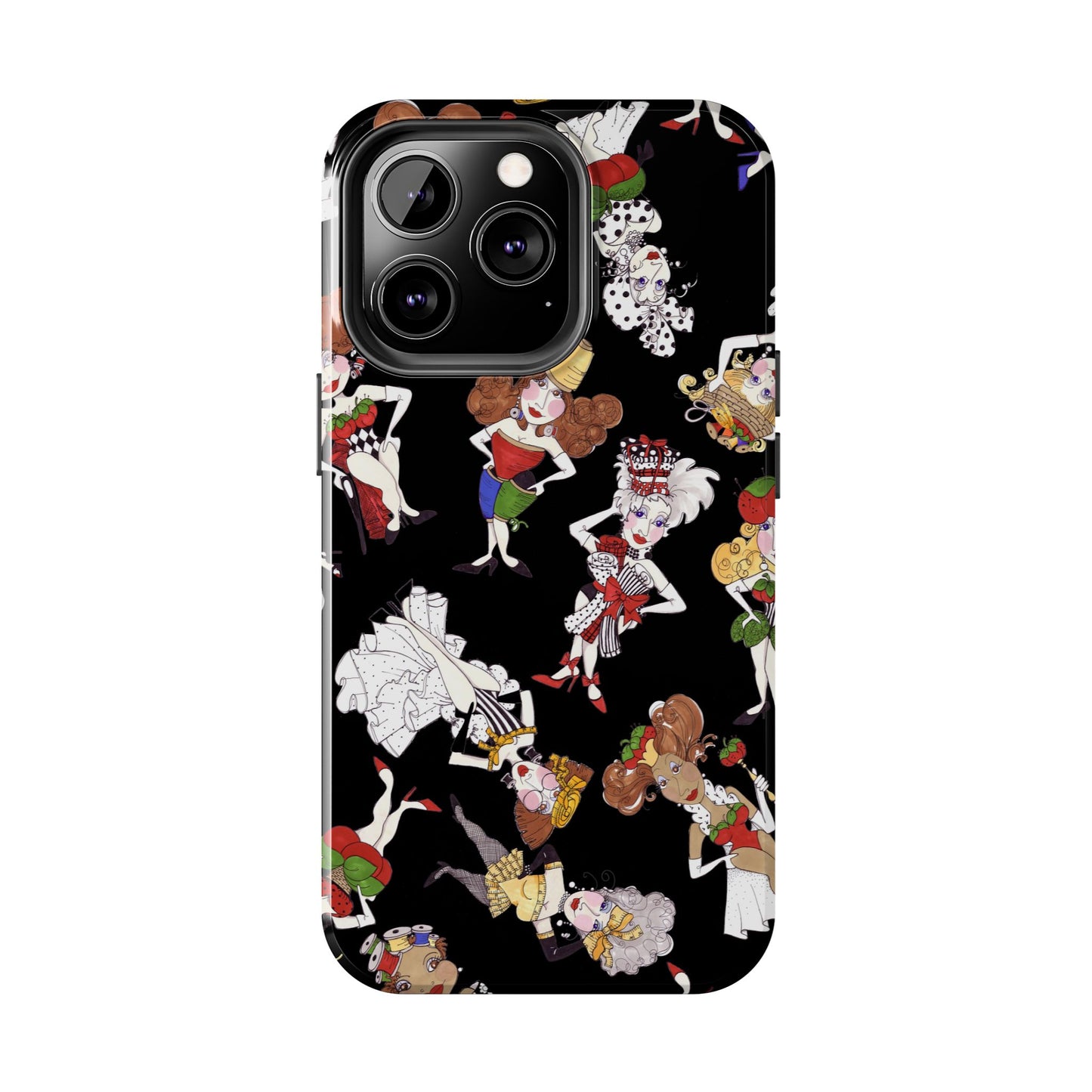 Sew Tossed Black Phone Case